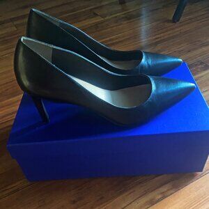 Stuart Weitzman Dancer 75 Pump Black Smooth Calf Leather -worn once